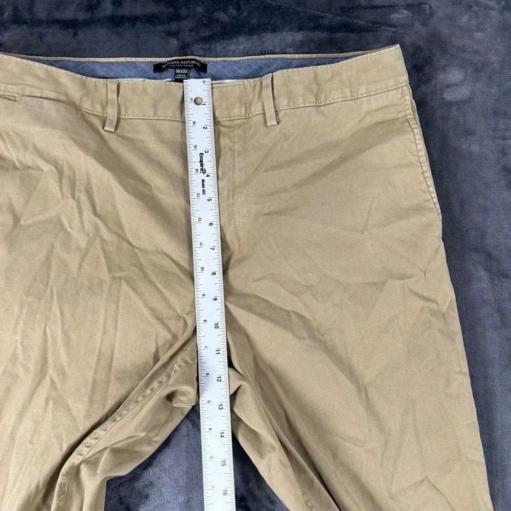 Banana Republic Fulton Chino‎ Mens 36x30 Khaki Tan Skinny Fit Pants